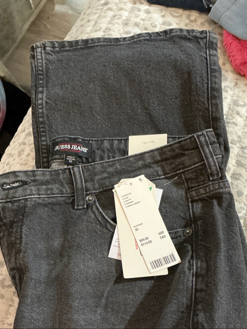 Guess Black Wash bootcut Jeans